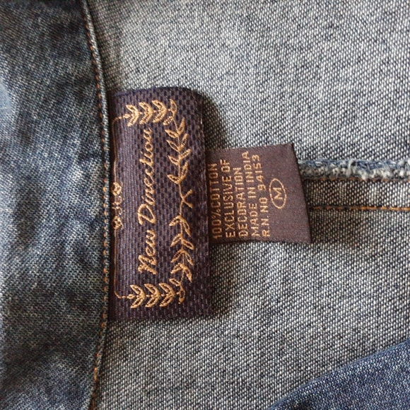 New Direction Embroidered Denim Jacket - Picture 3 of 8